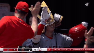 Angels Vs Wells Baseball Game P-10 GIF