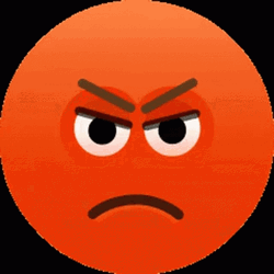 Anger Face Emoji Turning Into Red GIF