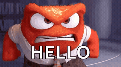 Anger From Inside Out Angry Saying Hello GIF