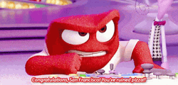 Anger Inside Out Congratulations Pizza GIF
