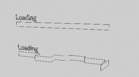 Angled Loading Bar Straight And Bended GIF