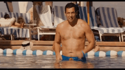 Angry Adam Sandler Grown Ups Topless GIF