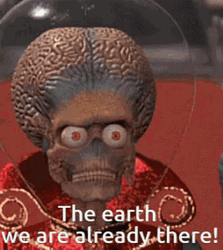 Angry Alien Mars Attacks GIF
