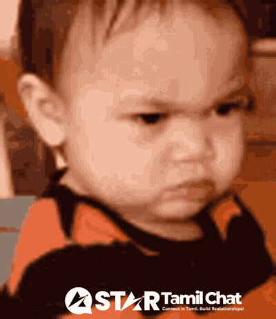 Angry Baby On Star Tamil Chat Poster GIF
