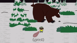 Angry Bear Fight South Park GIF