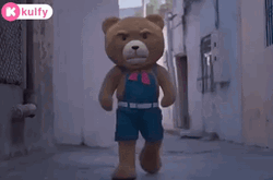 Angry Bear Walking Entrance GIF