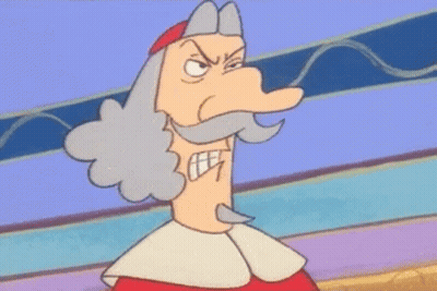 Angry Bearded Man Cartoon GIF