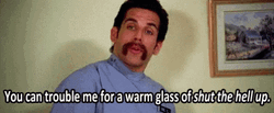 Angry Ben Stiller Shut Up GIF