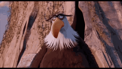 Angry Birds Bald Eagle Standing GIF
