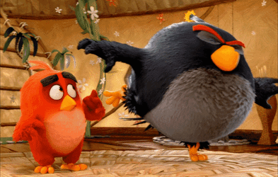 Angry Birds Bomb Explosion Scene In The Movie GIF
