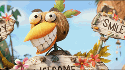 Angry Birds Creepy Coconut Dancing  GIF