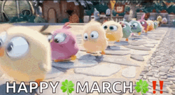 Angry Birds Happy Marchx GIF