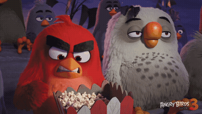 Angry Birds Movie Poster Red Bird And Owl GIF