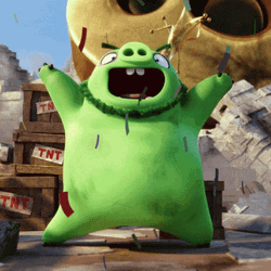 Angry Birds Pig Birthday Party Dance GIF