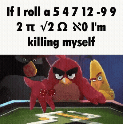 Angry Birds Playing Dominoes Talking About Killing Themselves GIF