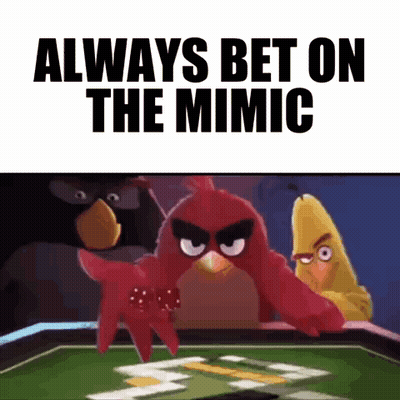 Angry Birds Playing Poker GIF