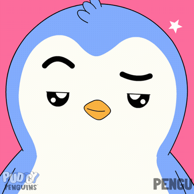 Angry Blue And White Penguin Saying Pengu GIF