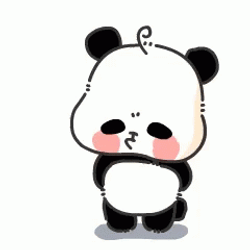 Angry Blushing Cute Panda Stomp GIF