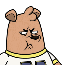 Angry Brown Bear Pouty Face GIF