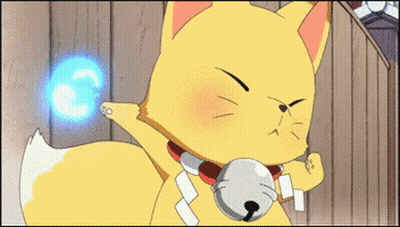 Angry Cartoon Cat With Bell GIF