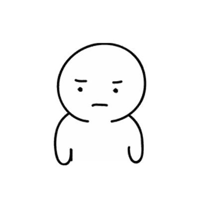 Angry Cartoon Character Sticker