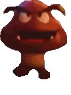 Angry Cartoon Character On White Sticker