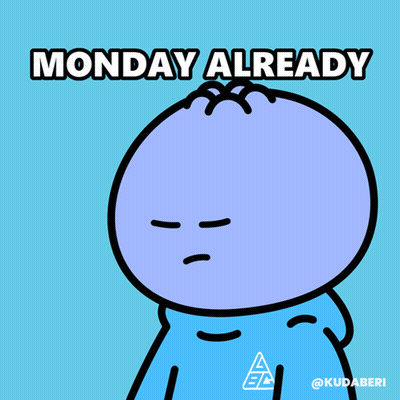 Angry Cartoon Character Saying Monday Already GIF