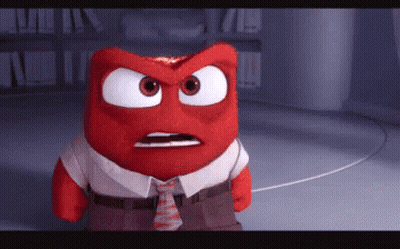 Angry Cartoon Character Wearing Tie And White Shirt GIF