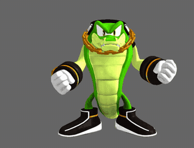 Angry Cartoon Character With Chain GIF