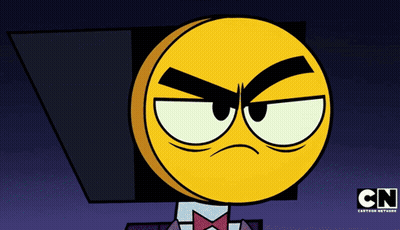 Angry Cartoon Character With CN Logo GIF