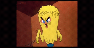 Angry Cartoon Chicken GIF