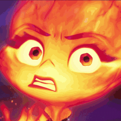 Angry Cartoon Face Close Up GIF