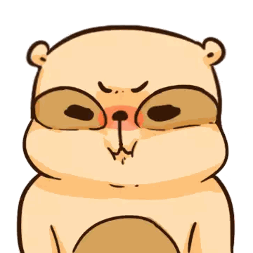 Angry Cartoon Squirrel Sticker