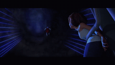 Angry Cartoon Superhero In Red And White GIF