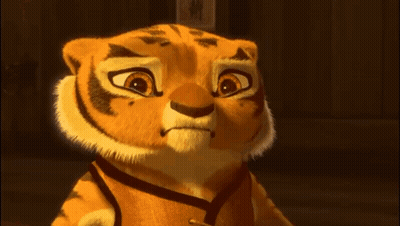 Angry Cartoon Tiger Close Up GIF