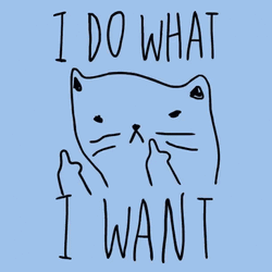 Angry Cat I Do What I Want GIF