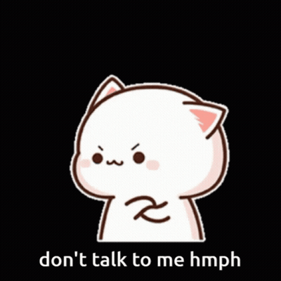 Angry Cat Saying Don't Talk To Me Hmph GIF