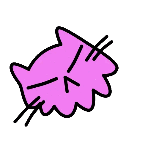 Angry Cat With Flames In Eyes Sticker