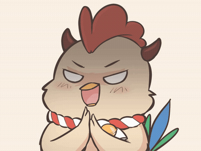 Angry Chicken With Rope Around Neck GIF