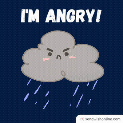 Angry Cloud With Lightning And I M Angry GIF