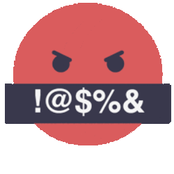 Angry Emoji Bad Language Emoji Sticker GIF