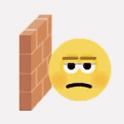 Angry Emoji Banging Head Against Wall  GIF
