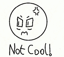 Angry Emoji Not Cool GIF