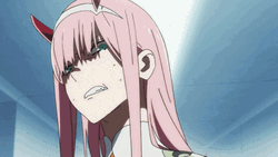 Angry Eyes Zero Two  GIF