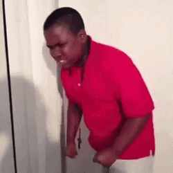 Angry Face Kid In Rage  GIF