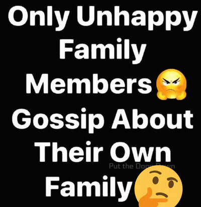 Angry Face Poster Only Unhappy Family Gossip
