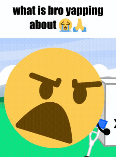 Angry Face What Is Bro Yapping About GIF
