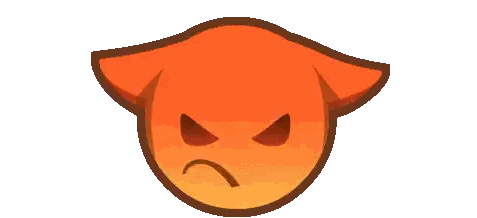 Angry Face With Smoke Ears Sticker