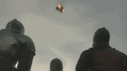 Angry Fire Blows Vhagar Dragon GIF