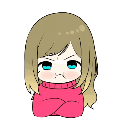 Angry Girl With Arms Crossed Sticker